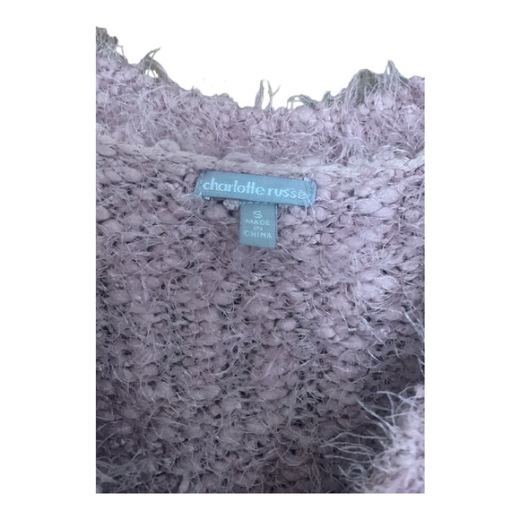 Sweater Pink 16” pit to pit 25” length Size S by Charlotte Russe - Picture 3 of 7
